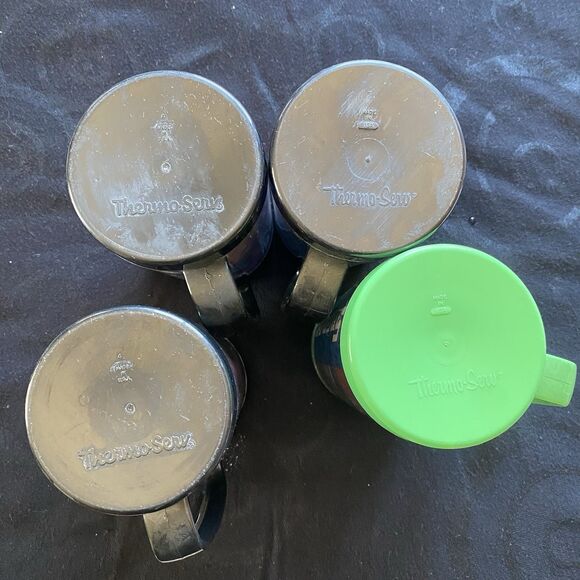 Vintage Snap-On Tools Pinup Girls Thermo-Serv Cups. Set Of 4! Handles. - Picture 13 of 13